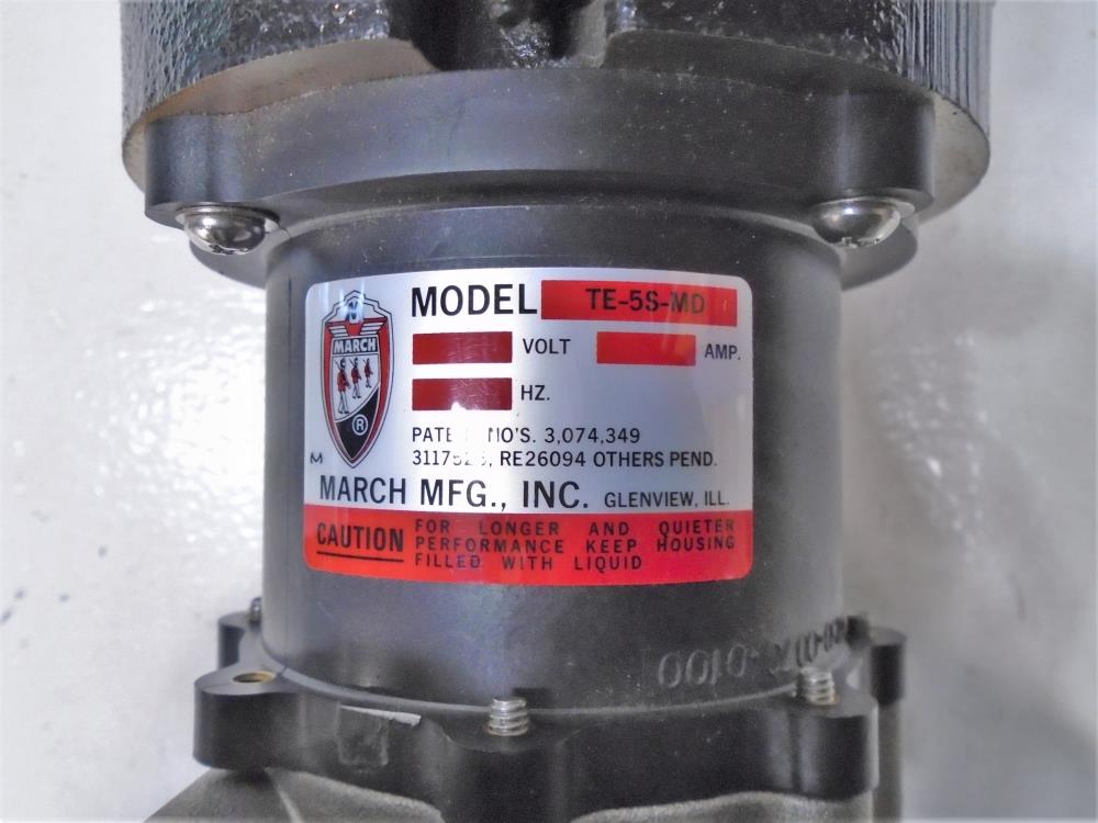 March 1/2" x 1" Magnetic Drive Pump TE-5S-MD Stainless Steel W/ Baldor Motor